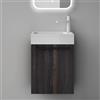 Mai & Mai Mobile Bagno Sospeso46x26x63cm con Lavabo, Grigio Scuro