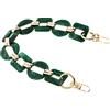 SHINEOFI Catena Decorativa in Resina per Borsa, Verde, retrò, Leggera | Sostituzione per Borsetta, Effetto Unico e Moda, Non Si Deforma Facilmente, per San Valentino e Compleanno