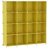 AWTATOS Cube Storage Organizer, 16 Cube Closet Organizers and Storage Shelves, DIY Stackable Bookshelf for Bedroom, Home, Translucent Twill，Colori trasparenti
