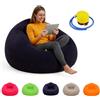 MeYuxg Poltrona Sacco Gonfiabile con Pompa Incorporata,Pieghevole & Portatile,Super Morbida,Lavabile,Pouf Gonfiabile per Interno ed Esterno, Giardino Campeggio Viaggio(Blu)