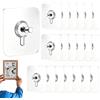 Generisch Ganci per appendere quadri pesanti, senza fori, 20 pezzi, cuscinetti adesivi per carichi pesanti, senza chiodi, ganci autoadesivi, per casa, cucina, piastrelle, , , cemento, esterni, bagno