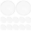 ERINGOGO Set di 20 lenti trasparenti per proiettore Mr16 coperchio vetro per faretto alogeno da incasso a cupola in vetro 4,30 x 4,30 x 0,50 cm per illuminazione paesaggistica