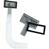 Qrity 2x tubi di troppopieno, tubo di troppopieno per lavabo estensibile, interfaccia quadrata (dimensioni: 75x40mm) Lunghezza tubo 230-600mm, diametro 26mm (diametro interno: 21mm)
