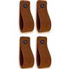 Brute Strength - Maniglie in camoscio - 16,5 x 2,5 cm - Cognac - 4 pezzi