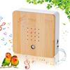 SKJJM Soundbox con Canto degli Uccelli, Scatola di Uccelli con Sensore di Movimento, Scatola Cinguettio Uccellini, con Supporto a Parete, per Bagno, Spa, Ospiti, Toilette e Relax (Bianco)