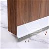 WLHFDC Paraspifferi Sottoporta,Paraspifferi per Porte,Guarnizione a Spazzola Porta Blindata Inferiore Insonorizzata Antivento Antipolvere,Paraspifferi Porta Blindata Umidità(100cmx5cm,Bianco)
