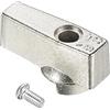 PATIKIL 40 x 29 mm Valvola Controllo Manopola, Ghisa T Manovella Ala Maniglia Interruttore Sostituzione con Viti per Bagno Cucina, Argento Tono