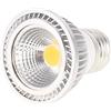 Ruilogod CA 85-265V E27 5W di potenza bianco caldo della lampada LED del soffitto COB lampadina del riflettore