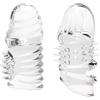 Hlimind Manchette del pene in silicone, Estensione e rinforzo con picchi, Ganne del pene a stimolazione intensiva, Giocattoli erotici per coppie