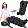 Generico Pressoterapia Linfodrenaggio Gambe per Casa, 6 Camere, Nero M | Gambali Pressoterapia Linfodrenaggio Professionale, Presso Terapia Gambe Linfodrenante, Lymphatic Drainage 5-30min 30-240mmHg