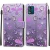 KENHONER Custodia per Motorola Moto E13, fiore | Portafoglio Pelle PU, Magnetica, Resistente Agli Urti, Scomparto Carte Credito, Pieghevole, Flip Libro, Motivo
