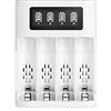 EBL FY-409 Caricabatterie Indipendente per AA AAA Ni-MH Batterie Ricaricabili, 4 Slot Cricatore Ricarica Rapida