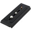 NbgrvB Piastra scorrevole a sgancio rapido per Manfrotto 503HDV MH055M0-Q5, adattatore di montaggio in alluminio per fotocamera DSLR con viti da 1/4 3/8