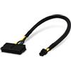 COMeap Cavo adattatore di alimentazione ATX PSU da 24 pin a 6 pin per scheda madre Dell con porta a 6 pin da 13.3in / 34 cm
