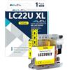 LCL LC22U High Yield Giallo Cartucce d'inchiostro Compatibile LC22U | LC22UY XL Sostituzione per Brother DCP-J785DW MFC-J985DW (1-Pack)