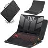 Smatree MS86 custodia rigida in EVA con supporto per 16 pollici ASUS V16 V3607, per ROG Zephyrus M16, per ROG Flow X16 2023/2022, per 15,6 pollici ASUS TUF Gaming A15 2024/2023/2022 custodia