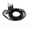 Yaowanguan MMCX Bilanciato Cavo con Adattatore da 4.4mm,2.5mm,3.5mm per Sennheiser IE200 IE300 IE600 IE900 Cuffie,IE200/300/600/900 3 in 1 Ricambio Cuffie Aggiornamento Filo(Nero)