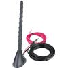 Superbat Antenna FM/AM per Auto: Antenna Attiva Amplificata per Tetto Auto Alimentazione Larga 9-16V a Basso Consumo Cavo 5m con Connettore DIN Compatibile Autoradio Stereo Auto Camion SUV Tuner FM