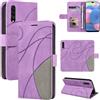 FERLAN Cover per Samsung Galaxy A50/A30S/A50S,Flip Wallet Case Custodia in Pelle PU Premium, Slot per Schede,Funzione Magnetica a Scatto per Samsung Galaxy A50/A30S/A50S(Viola)