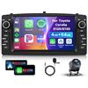 VECHTEL 4G 64G VECHTEL 7 Autoradio Bluetooth per Toyota Corolla E120/E130 2000-2007 Carplay Android Auto,DSP EQ,Wifi GPS Navi,RDS/FM Radio 2 din con Retrocamera AHD