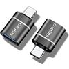SIQIWO Adattatore da USB C a USB [2 pezzi], Adattatore USB Type C, Conversione da Thunderbolt 4/3 a USB 3.1/3.0/2.0 per MacBook Pro 2021 MacBook Air 2020, iPad Pro 2021, Galaxy S9/S8/Tab S3, Dell XPS