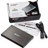 Peak Health MasterStorb - Hard disk esterno USB 3.0 Super-Fast 2,5 SATA, hard disk portatile, rosso, argento, nero, blu e rosa, tutti i diversi GB disponibili (1TB, nero)