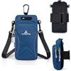 Songella Fascia da Braccio Sportiva Porta Cellulare da Corsa con Slot per Cuffie per Jogging Ciclismo Compatibile per iPhone, Samsung, HUAWEI Telefoni Fino a 6,7 Pollici (Blu)