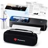 Phomemo Stampante Termica Portatile A4 Kit, 5'' Schermo Tattile, 3500mAh | 300 DPI Creativa APP, Una Borsa e 4 Rotoli di Carta Termica, Compatibili con Telefono e Laptop per Casa e Ufficio