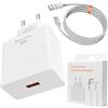 FinalCool 40W USB C Caricatore Caricabatterie per Huawei con 1M 6A Cavo, Bianco | Tipo C Rapido Carica, per Honor 90 Lite 200Lite Honor Magic7 6 5 4Lite Pro 90 80 70 Lite X8b, Spina Ricarica Adattatore