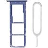 Generic iReplaceParts - Vassoio di ricambio per SIM Dual Sim con guarnizione in gomma con espulsore per vassoio SIM, per Samsung Galaxy A03s SM-A037 (blu)