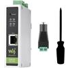 Waveshare CAN FD Protocol Converter, CAN FD to ETH Bidirectional Data Communication, Supports 5 Data Conversion Modes and CAN 2.0A/2.0B Protocols, Rail-Mount Support