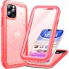 Cozycase Cover TOP 360 Antiurto IP68 Impermeabile Per iPhone 11 Pro | Indistruttibile Rugged Militare, Subacquea Waterproof Anti Urto Resistente Antipolvere, Custodia Integrale Doppia Case. Rosa