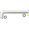 Hazet 2105Lg-03 Giravite ad Angolo, Argento, Apertura Chiave 3