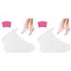 Pedsox, 100 Copripiedi Trasparenti Monouso in Polietilene, Ideali per Maschera Piedi e Pedicure, per Bagni di Paraffina, 31x16 cm, Taglia Unica, Unisex