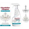 Generic Spray detergente per lampadari, senza salvietta, detergente per lampadari di cristallo e ottone, rimozione della polvere per cristalli e vetro, lucentezza senza striature per specchi, metallo e