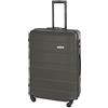 BARRENS Valigia Grande Rigida Trolley da Stiva XL 77 cm ABS con 4 Ruote Bagaglio Valigie Leggera 91 L Organizzazione Fino a 23 kg 77x52x29 cm (Grafite)