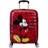 American Tourister Wavebreaker Disney - Valigia Cabina 55x40x20 cm, Valigia Rigida, Trolley Cabina per Ryanair & la Maggior Parte delle Compagnie - Mickey Comics Red