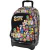 Generico Trolley Zaino Scuola Dream Cross, Sganciabile NUOVE RUOTE SALI SCALE con carrello amovibile TINTAUNITA stumble guys