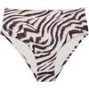 YAMAMAY - Bikini Parte Bassa Taglio Classico, Donna, Zelia, Marrone, Stampa zebrata
