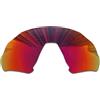 Wetnenss Lenti di ricambio per occhiali da sole Oakley Flight Jacket OO9401 sunglasses, spessore 1,5 mm, prevenzione del sale, resistenti agli oli (dark red)