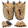 Hperu 1 Paio di Pantofole con Artiglio d'Orso Peloso, Pantofole con d'Orso Termiche Antiscivolo con Suola Impermeabile, Artiglio Imbottito in Cotone per la Casa, Cosplay, Halloween -