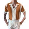 NITRY Tops Uomo Casual Moda Abbinamento Colori Manica Corta Uomo Usura Quotidiana all-Match T-Shirt Uomo Gioventù Classic Tendenza Comodo Camicia Sportiva Uomo