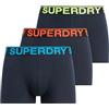 Superdry Uomo 3 Tronchetti, Black (Green/Blue/Red), M
