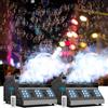ZonQoonz Macchina del Fumo con Bolle, 2PC Macchina del Bolle 1500W con 18 effetti RGB 3 in 1, Telecomando con Controllo D-MX, Adatto per Feste, DJ, Halloween, Natale, Matrimonio