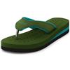 ORTHO JOY Doctor Pantofole morbide ortopediche da donna uso quotidiano/mcr chappals per donne/infradito orto da donna, Verde scuro-blu, 39 EU