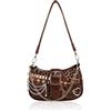 AfitLulu Mini Borsa a Tracolla da Donna in Denim con Catena a Mano e Tracolla Rimovibile, Mini Borsa da Braccio Hobo Bag Stile Y2k con Cerniera, 24.5*6.5*15cm