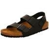 Birkenstock 034791 Milano black, Birko Flor SANDALO Uomo, Black EU 45