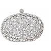 Anopo Borsa da Sera per Donna con Strass e Catena | Scintillante Pochette e Clutch, Perfetto per Matrimonio, Gala, Cocktail, Look da Sposa, Telefono Non Entra