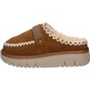 GRÜNLAND il benessere è naturale Grunland CI0897 Mocassini Sabot Donna Suede Cuoio con Impunture