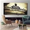 GOFOHIMI Stampa su Tela HD Sport Liverpool Iron Gate You Never Walk Alone Home Decor Poster da Parete modulare Immagine murale 70 x 140 cm Senza Cornice